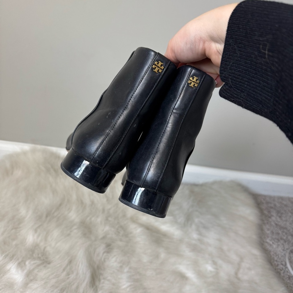 Tory Burch Leather Pointed Toe Lila Ankle Boots - Picture 9 of 11